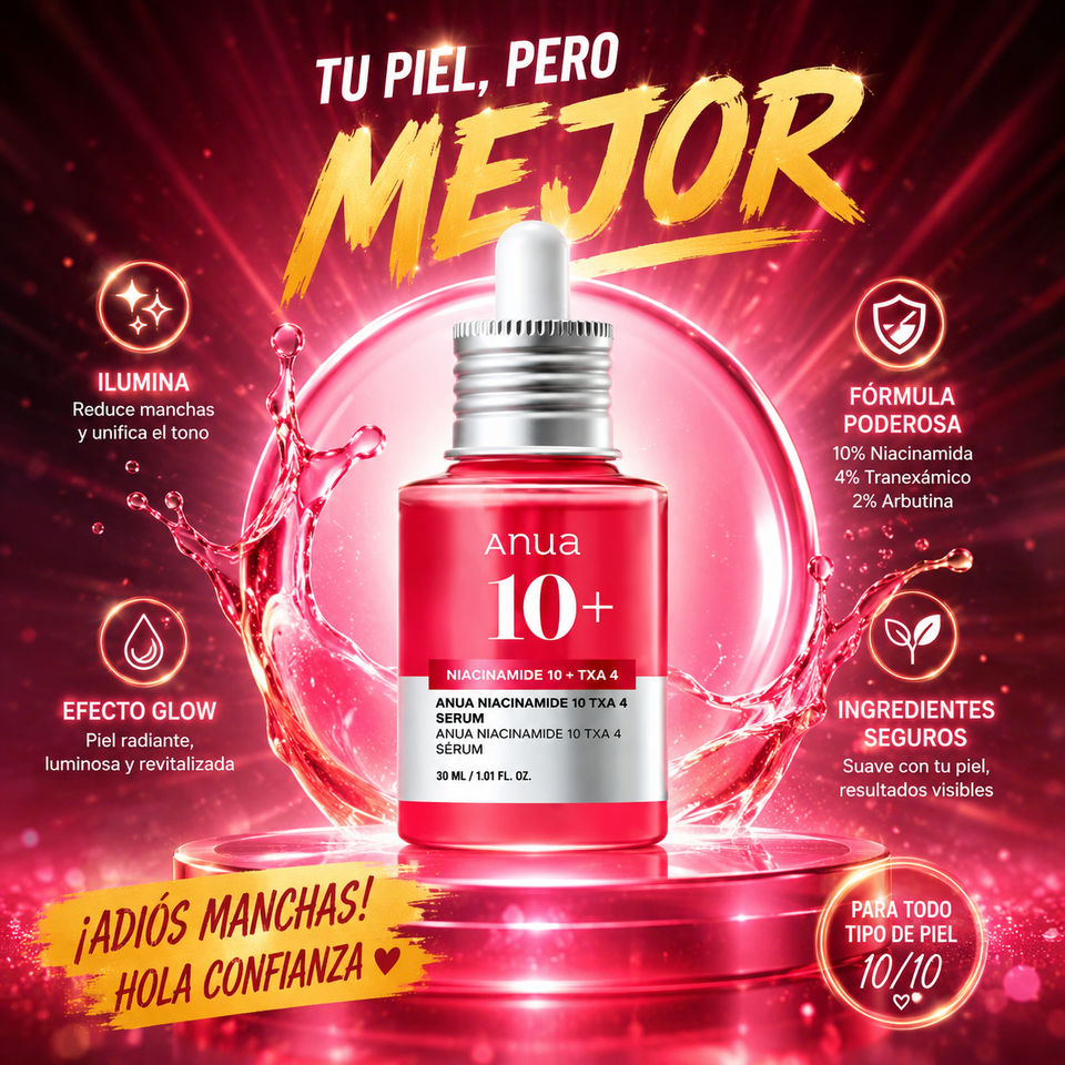 ANUA 10+ Niacinamide TXA 4 Serum – Ilumina, unifica y transforma tu piel ✨