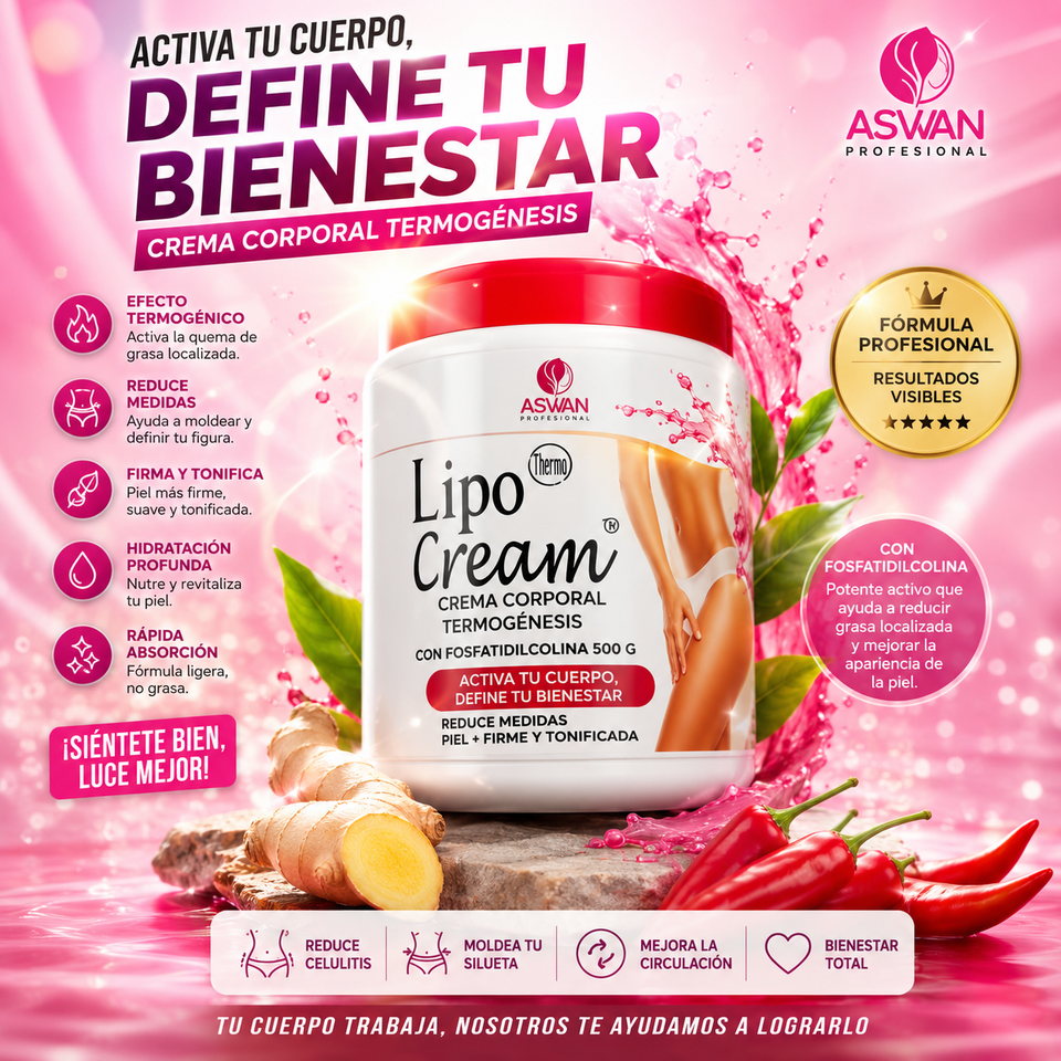 Lipo Cream Termogénesis con Fosfatidilcolina 500 g