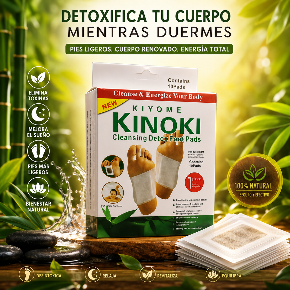 Kinoki Cleansing Detox Foot Pads – Despierta cada mañana con una sensación de bienestar
